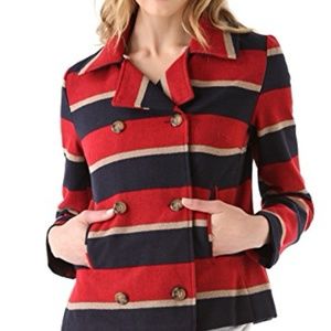 Clearing my closet! Jack by Dakota red and blue pea coat sz L